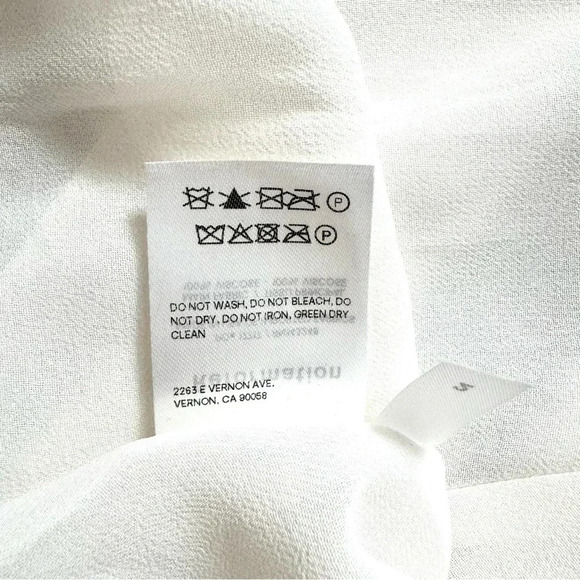 NEW REFORMATION Evelyn Dress Ivory White Size 2 - Picture 9 of 9